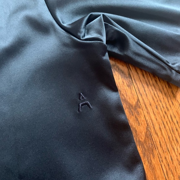 ADAY First Class Satin T-Shirt, ‘Midnight’ black/blue, size XS - Picture 7 of 8